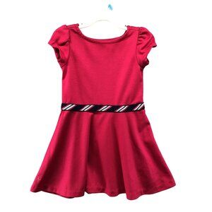 Polo Ralph Lauren Puff Sleeve Dress Girls 2T Bright Pink Short Sleeve Ponte Pony